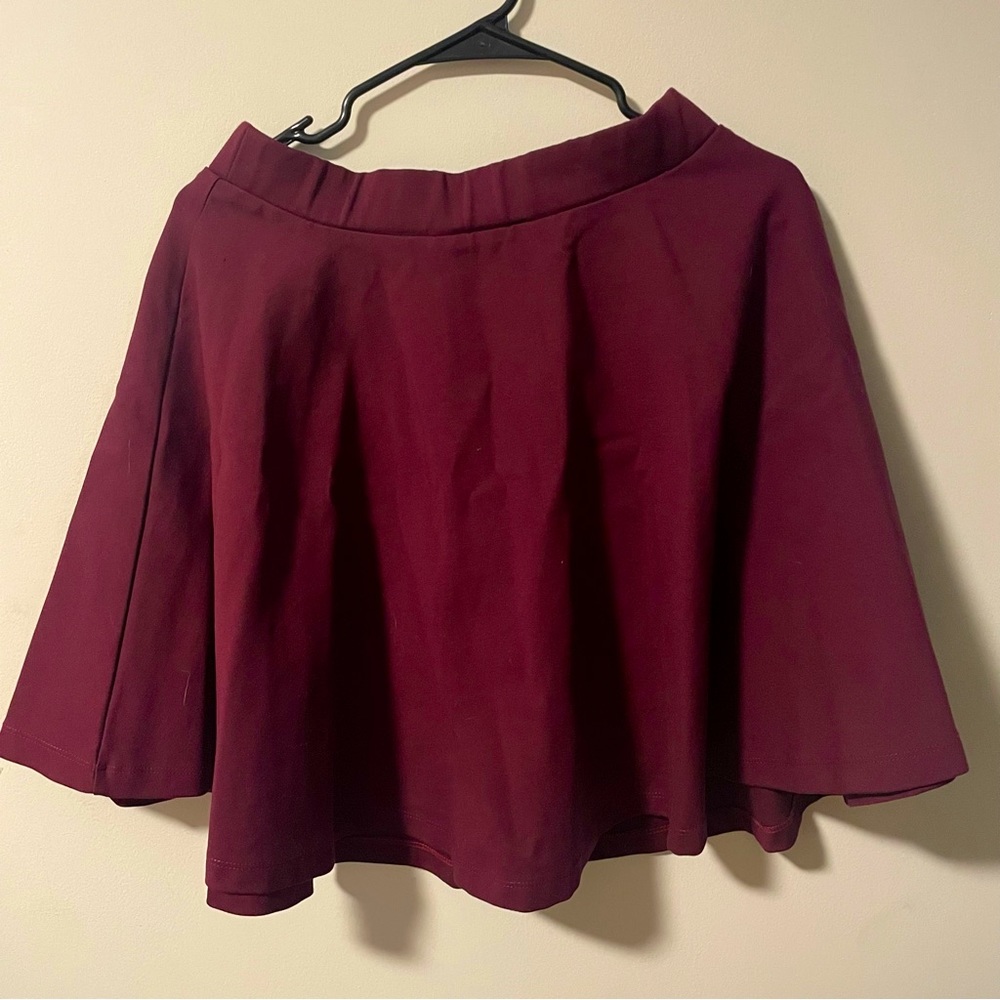 Warm maroon skirt